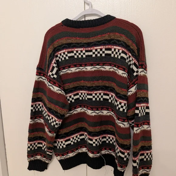 Men's Vintage Cattivo Geometric Print Sweater - Picture 6 of 10